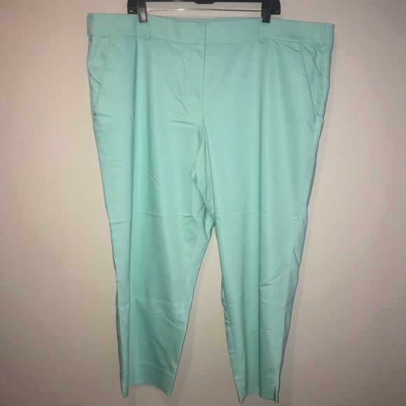 Lane Bryant MintGrn Sophie Modernist Ankle Pant 24 - Picture 2 of 7